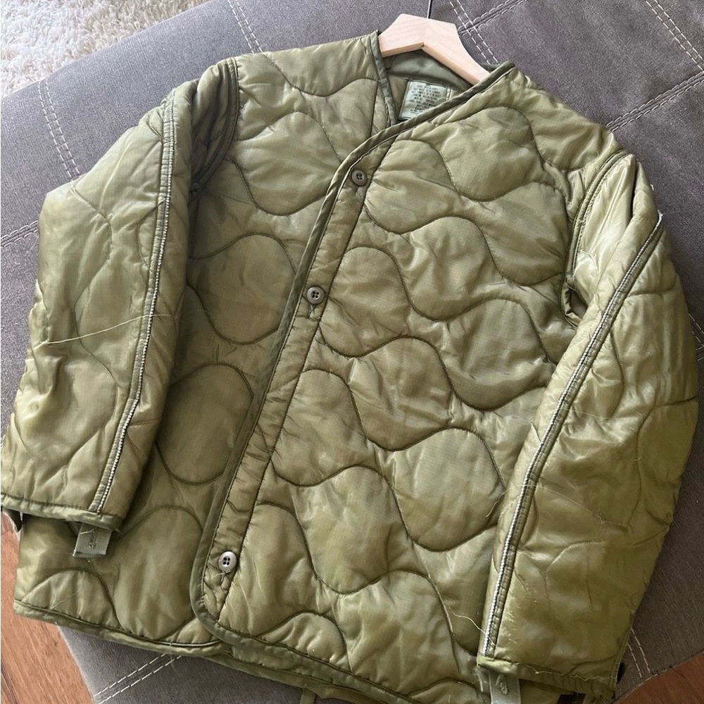 U.S. Army Olive Quilted Puffer Jacket